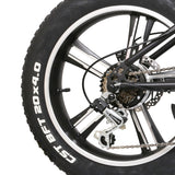 NAKTO Fat Tire Electric Bike Folding Mini Cruiser