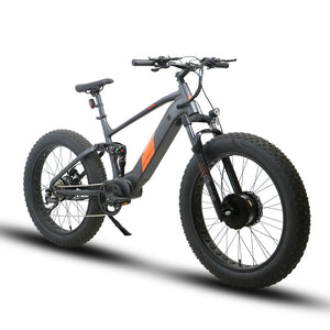 EUNORAU Defender-S High Performance AWD Fat Tire Dual Suspension Electric Mountain Bike