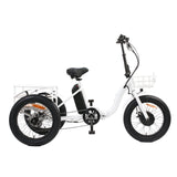 EUNORAU Electric Foldable Commuter Trike with Cargo