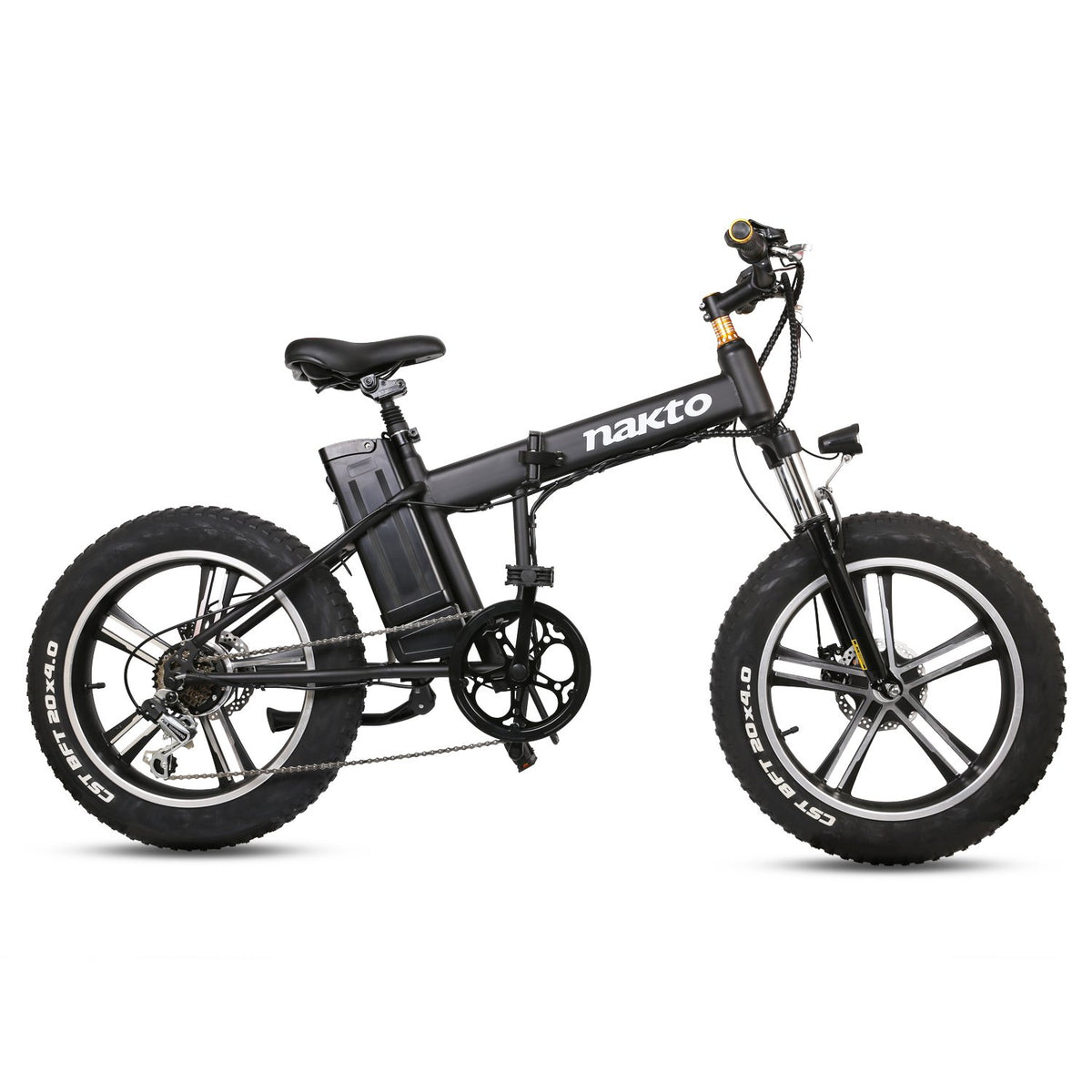 NAKTO Fat Tire Electric Bike Mini Cruiser