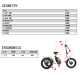 EUNORAU Electric Foldable Commuter Trike with Cargo